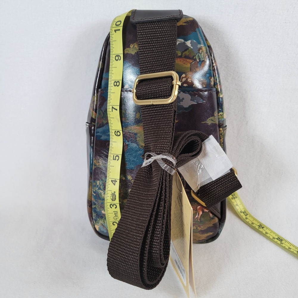 Patricia Nash Womens Louetta Convertible Sling Backpack French Cottagecore Black - Picture 2 of 10